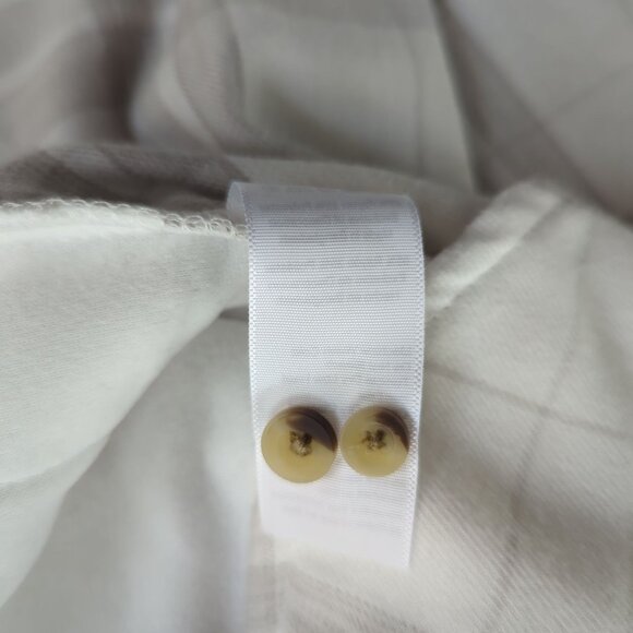 Jach's Girlfriend XXL White & Gray Cozy Plaid Flannel Button down soft Shirt XXL - Picture 8 of 14